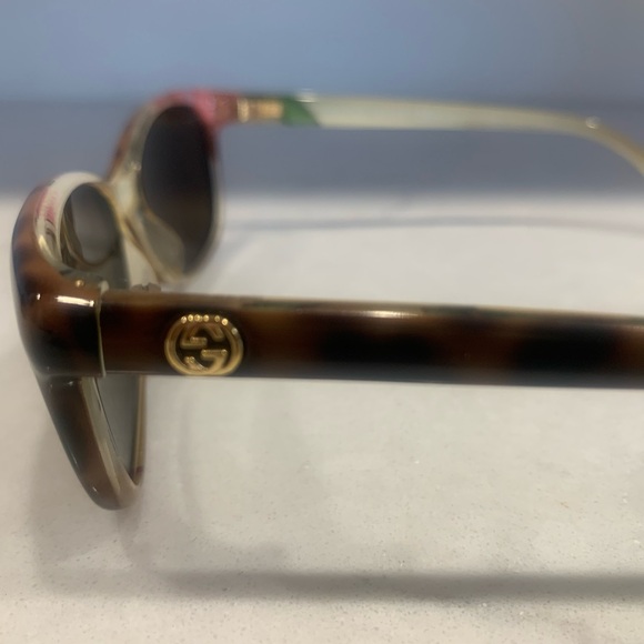 Gucci 3699 Havana Floral Crystal eyeglasses/sunglasses - Picture 4 of 8